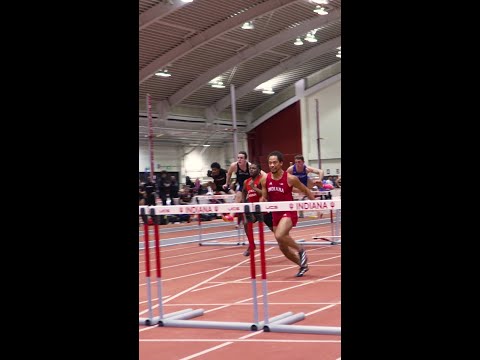 John Colquitt Wins 60M Hurdle at Early Bird Meet | Indiana Track & Field