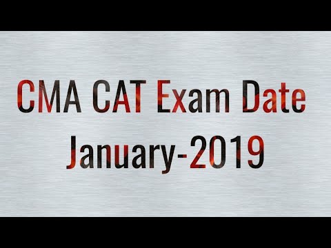 🔥CMA-CAT Exam Date Announced 🔥