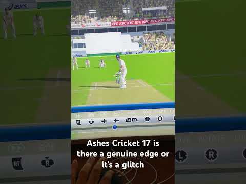 Ashes Cricket 17 in Xbox, video shows that the batsman may have edged but what you see in slow mo?