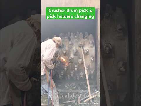 Coal crushing drum picks & pick holders changing #music #song #bollywood #indianband #lungidance