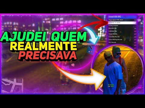 INVADI A LIVE E AJUDEI O STREAMER GTA RP