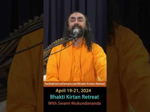 Immerse Yourself in Melodious Kirtans with Swami Mukundananda at Bhakti Kirtan Retreat #shorts