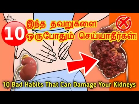 10 தவறுகள் உங்கள் சிறுநீரகங்களை பாதிக்கும் | 10 Bad habits that can damage your kidney | Health Tips