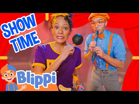 Blippi and Meekah Put On A SHOW! | Music For Kids | Kids TV Show | Educational Videos for Kids