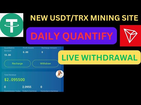 🤑TODAY NEW QUANTIFY TRADING PLATFORM FULL REVIEW | NEW CRYPTO MINING SITE | DAILY EARN TOKEN