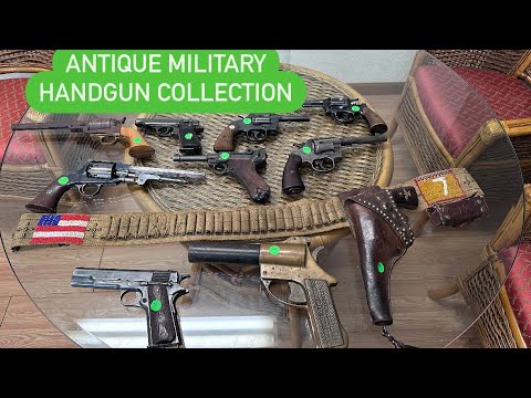 Rare Antique military Handguns military bayonets and military artifacts collection for sale