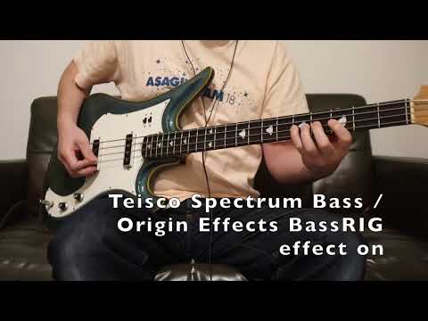 Teisco Spectrum Bass / Fender Mustang Bass / Origin Effects BassRIG