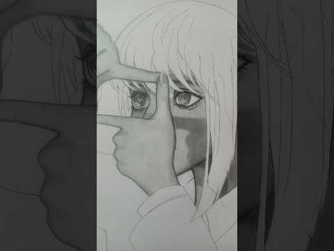 How would it look in just Black &white?||Makima (part-1) #anime #makima #pencilsketch #a3