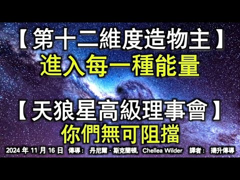 【第十二維度造物主】《進入每一種能量》【天狼星高級理事會】《你們無可阻擋》