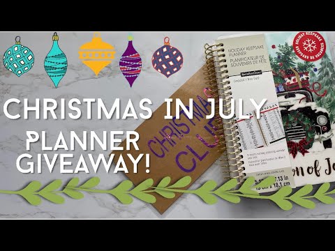 Christmas In July Kick-Off & Giveaway! Christmas Planner to Plan, Budget & Organize!