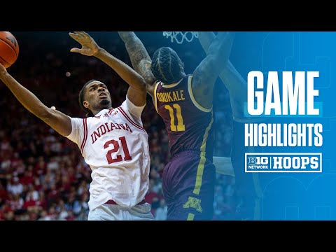 Minnesota at Indiana | HIGHLIGHTS | Big Ten Basketball | 12/9/24