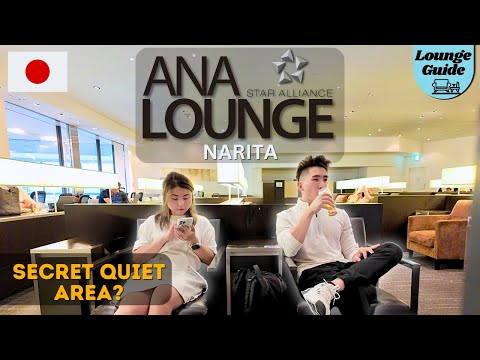 2024 ANA Lounge in Tokyo Narita International Airport | Business Class Lounge & Secret Quiet area 🤫