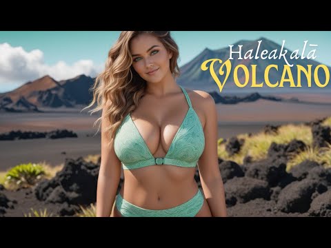 [4K] AI ART Lookbook Model Al Art video | Haleakalā Volcano