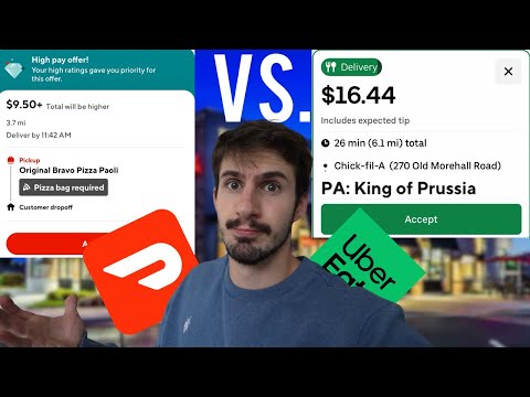 Doordash Vs. Uber Eats | Gig App Battle To $100