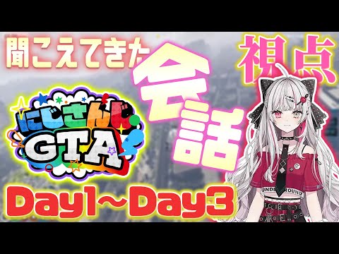 石神のぞみさん視点で聞こえてきた会話集Day1〜Day3【石神のぞみ切り抜き / にじさんじ切り抜き / にじGTA】