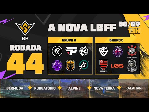 A NOVA LBFF🚨FFWS BR 🏆RODADA 44 - GRUPOS A e C | LBFF 🚨 #FREEFIRE