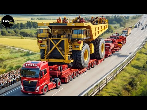 Extreme Dangerous Monster Truck Driving Skills 2024 | Oversize Load Heavy Equipment Working #20