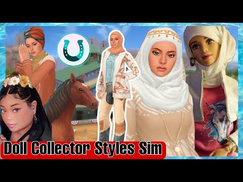 Can My Muslim Barbie Be a Horse Rancher in the Sims 4? Let's Style my Doll/Sim in CAS Together!