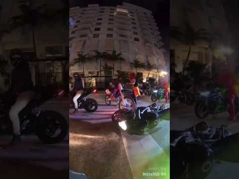 Biker Crashes into Biker | @Miamikillaz