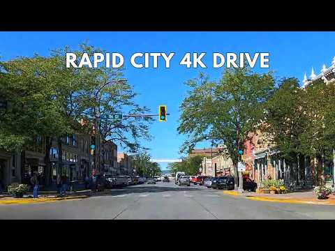 Rapid City 4K Driving Tour | Drive Through Downtown Rapid City