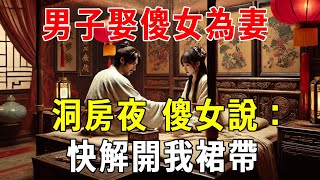 男子娶傻女為妻，洞房夜，傻女說：快解開我裙帶【蝴蝶飛飛】