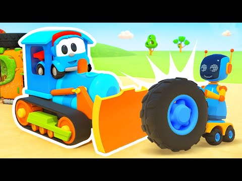 Leo the truck builds street vehicles & plays with cars and trucks for kids. NEW Cartoons for kids.