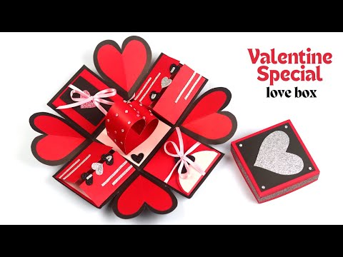 DIY Valentine's Day Explosion Box for Boyfriend❤️ Gift for Anniversary/ Birthday | Love Box