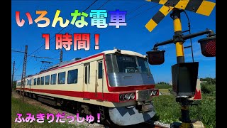 【電車】人気【いろんな電車たっぷり１時間】大人と子供で楽しむ鉄道動画 山手線 新幹線 踏切 アンパンマン電車 西武線 東武 特急 こまち つばさ 総集編 train railway ドクターイエロー