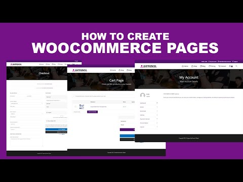 How to Create WooCommerce Required Pages | Add a shop to your website