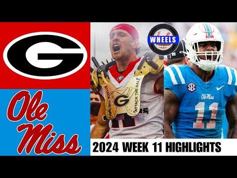 #3 Georgia vs #16 Ole Miss | Full Game Highlights | 2024 College Football Highlights