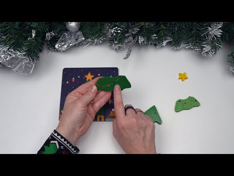 Fun Learning Puzzle Adventure: Wooden Christmas Puzzles for Kids! Colors in English and Spanish!