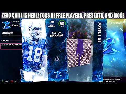 TONS OF FREE PLAYERS, PRESENTS, AND SNOWFLAKES! 95 CALVIN! ZERO CHILL RELEASE 1 IS HERE! | MADDEN 22