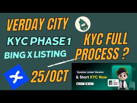 Verda City KYC Phase 1 | Verda City Ki KYc Kese Kare | Verda City BingX Exchange Listing | ZubiTech