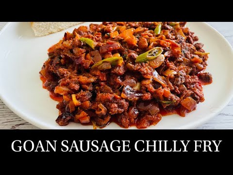 Goan Sausage Chilly Fry Recipe | Goan Pork Sausage Chili Fry |Pork Recipe |Goan recipes- By Natasha