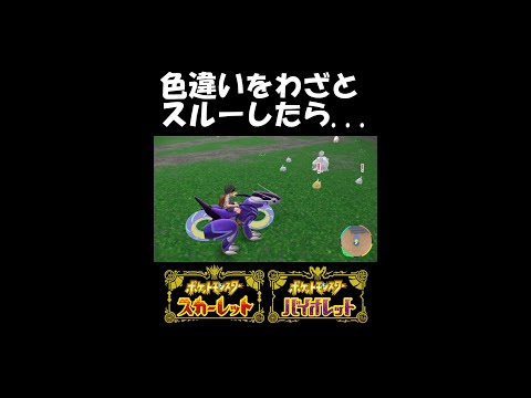 【ポケモンSV】色違いをわざとスルーしたら....　#shorts