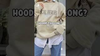 Hoodie too long?? || #aesthetic #outfitideas #aestheticoutfit #clothing #fypyoutube