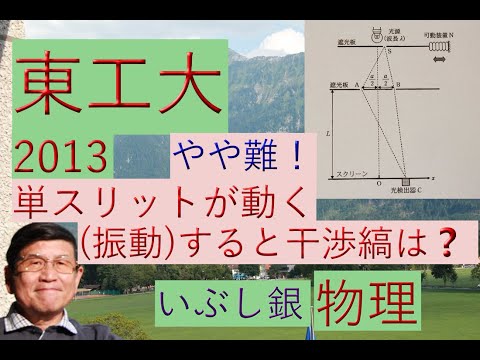 【単スリットが動く二重スリット】（東工大）2013