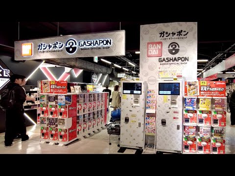 3000 capsule toy vending machines 🤖 Get delicious toys at the world's largest facility😋