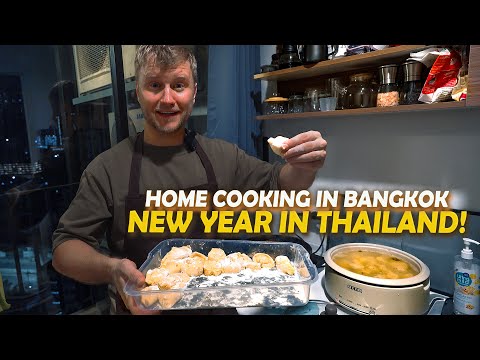 Cooking Home Food Alone / Happy New 2024 Year Thailand! / My Condo Tour in Bangkok