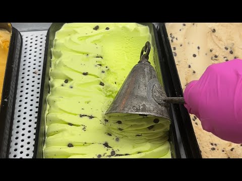 Ice Cream Scooping compilation (with a 100 year old scooper!)