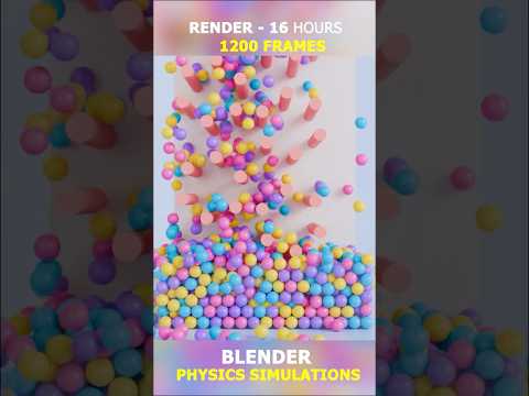 Blender Physics Simulation | Blender Tutorial Vfx #blender #blender3d