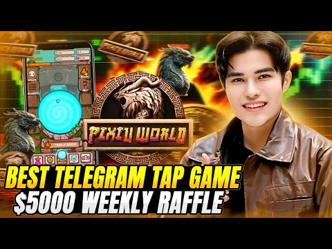 PIXIU WORLD - TAP TO EARN TELEGRAM GAME PIXIUTAP | BIG GIVEAWAY