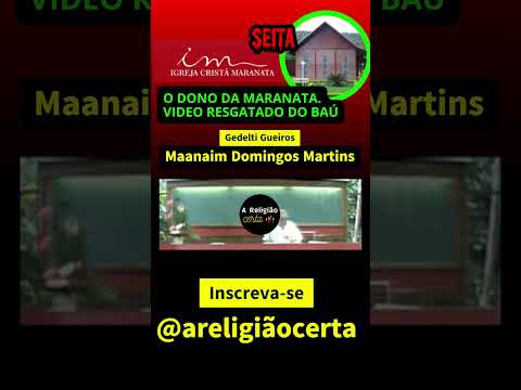 Igreja Cristã Maranata Seminário 6º Período Maanaim Domingos Martins Gedelti Gueiros #areligiaocerta