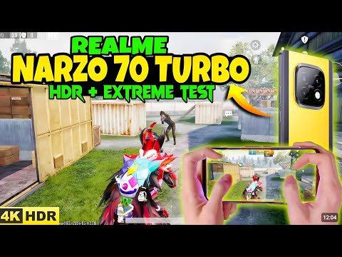 Realme narzo 70 turbo 🔥 bgmi hdr + extreme test | with fps meter 🔥