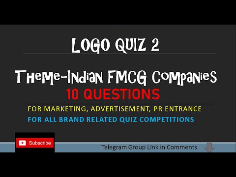 Imp. Logo Quiz- Part 1- FMCG Brand Quiz- For All Marketing/ Ad/ PR Entrance & Quiz Competition 2022