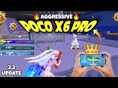 Poco x6 pro🔥 aggressive gameplay 3.2 update new mood🔥