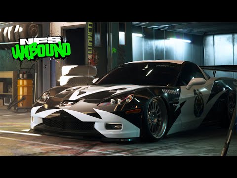 Need for Speed Unbound Gameplay - CHEVROLET CORVETTE Z06 Customization | Cop Edition Vol. 8