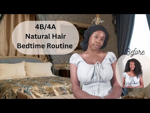 My Braid-Out Bedtime Routine | 4A/4B Natural Hair