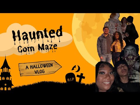 LETS GET SCARED 😱 AT THE HAUNTED CORN MAZE & HAYRIDE | HALLOWEEN VLOG 👻