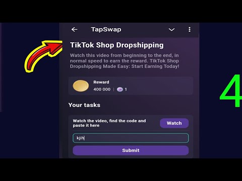 TikTok Shop Dropshipping | Tapswap Code |TikTok Shop Dropshipping Made Easy: Start Earning Today!